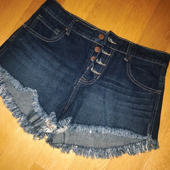 Hi rise denim shorts - Picture 1 of 3